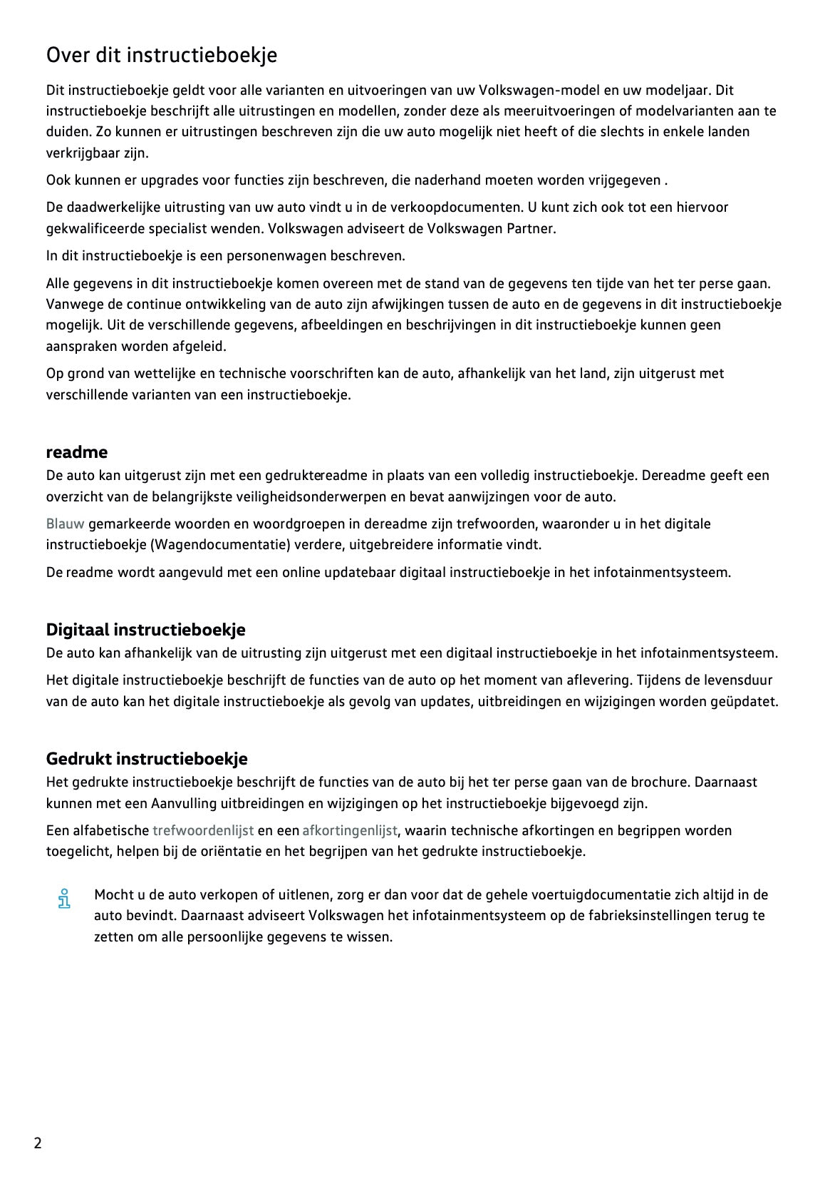 2024-2025 Volkswagen Tiguan Owner's Manual | Dutch