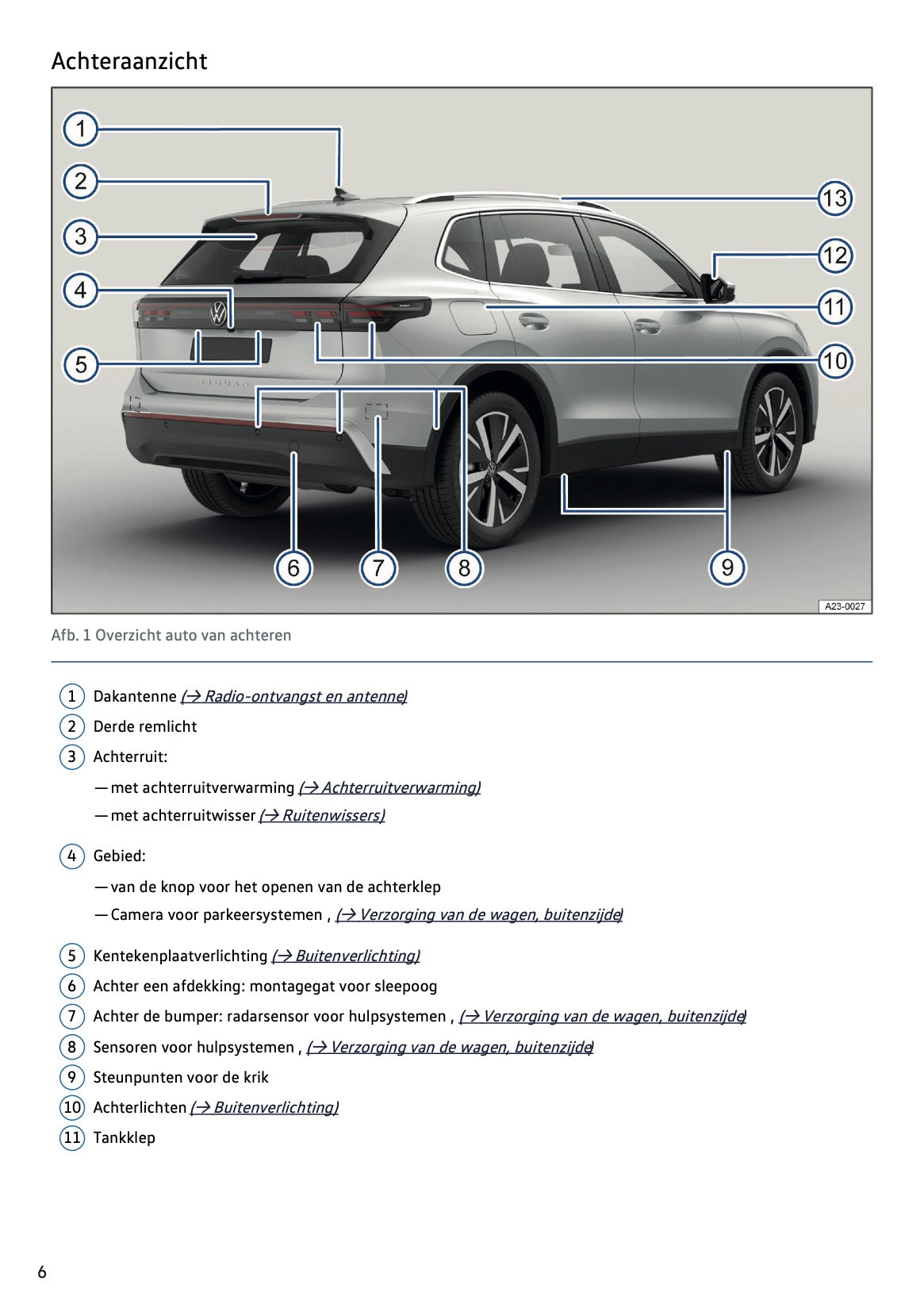 2024-2025 Volkswagen Tiguan Owner's Manual | Dutch