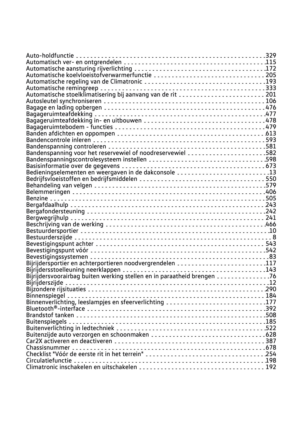 2024-2025 Volkswagen Tiguan Owner's Manual | Dutch
