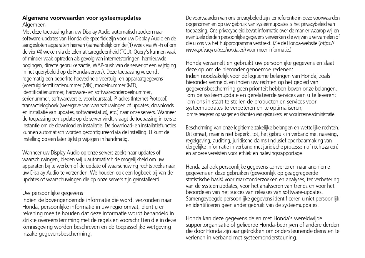 2021-2022 Honda Jazz e:HEV Gebruikershandleiding | Nederlands