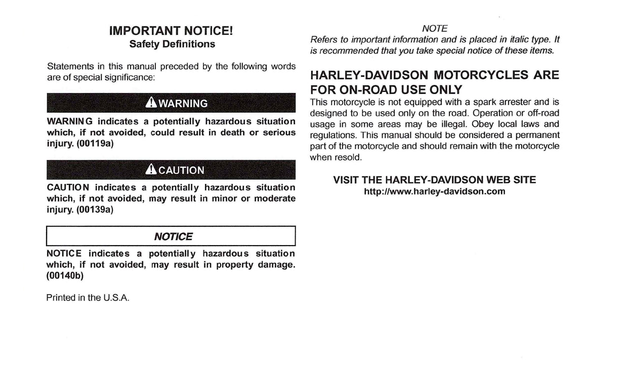 2014 Harley-Davidson FLHTKSE Owner's Manual | English