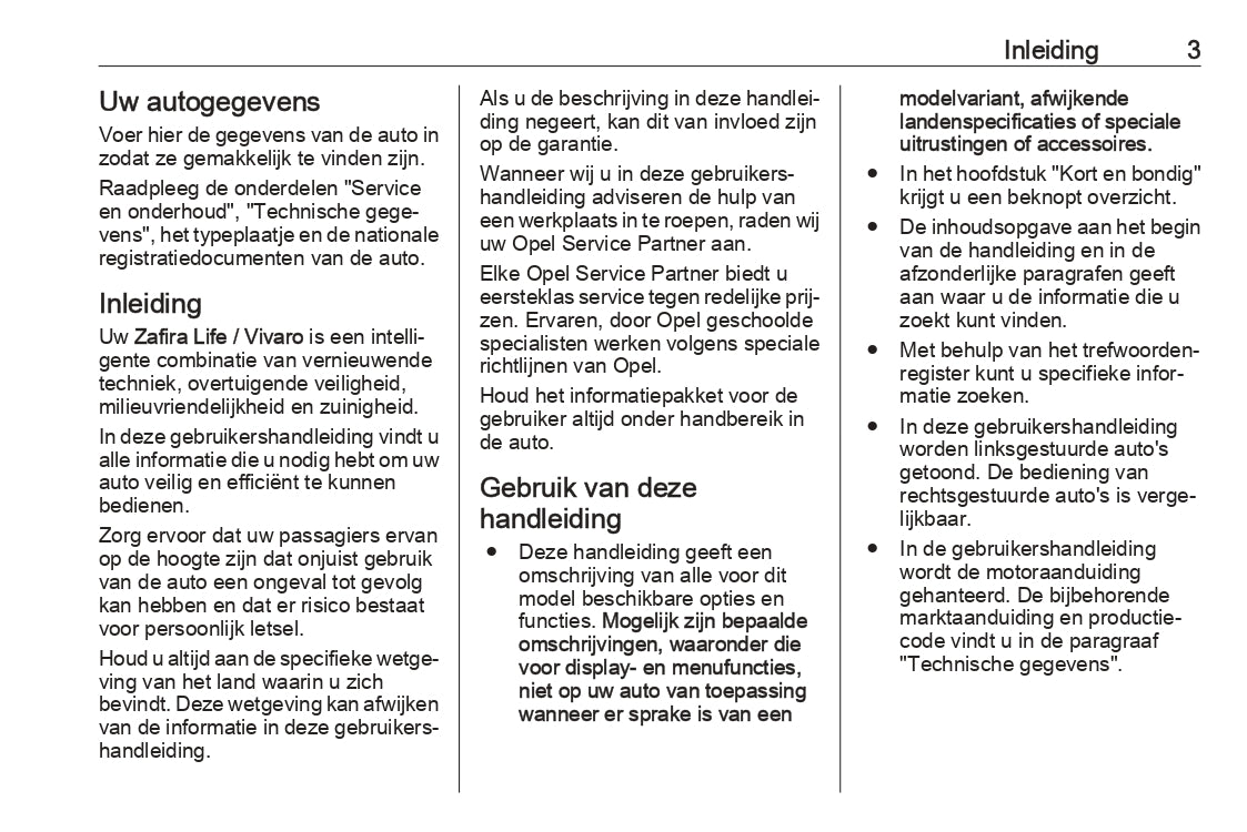 2022 Opel Vivaro Gebruikershandleiding | Nederlands