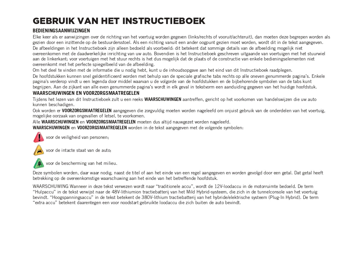 2023-2024 Jeep Renegade Gebruikershandleiding | Nederlands
