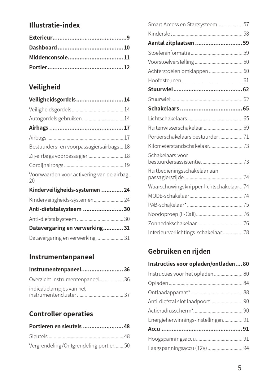 2023-2024 BYD Atto 3 Owner's Manual | Dutch