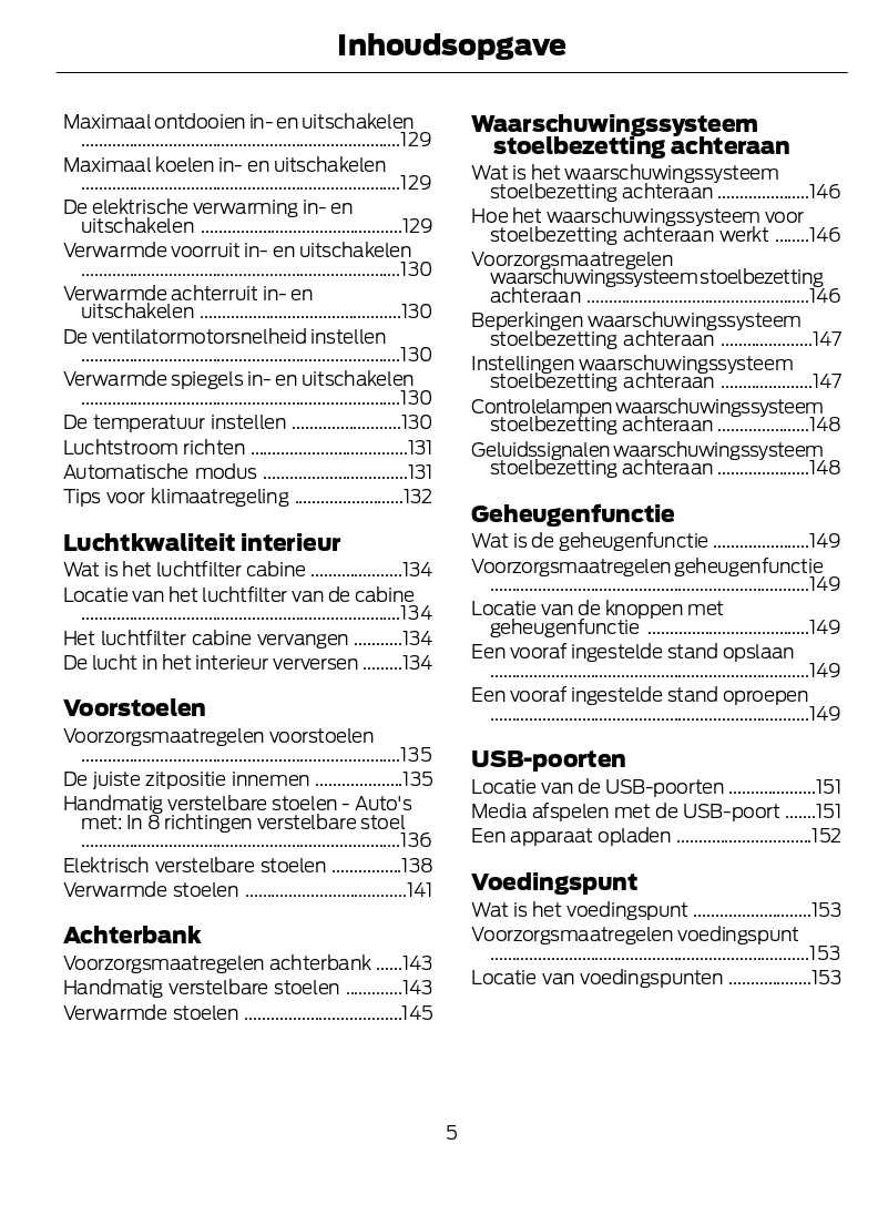 2024-2025 Ford Kuga Gebruikershandleiding | Nederlands