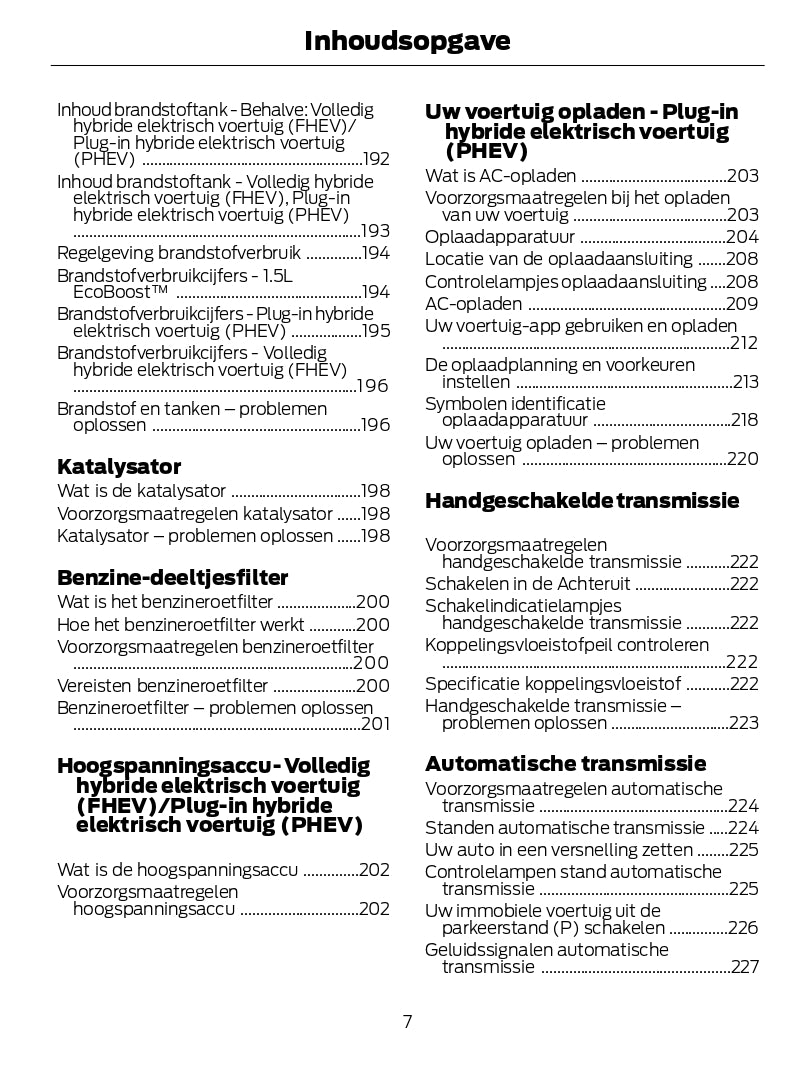 2024-2025 Ford Kuga Gebruikershandleiding | Nederlands