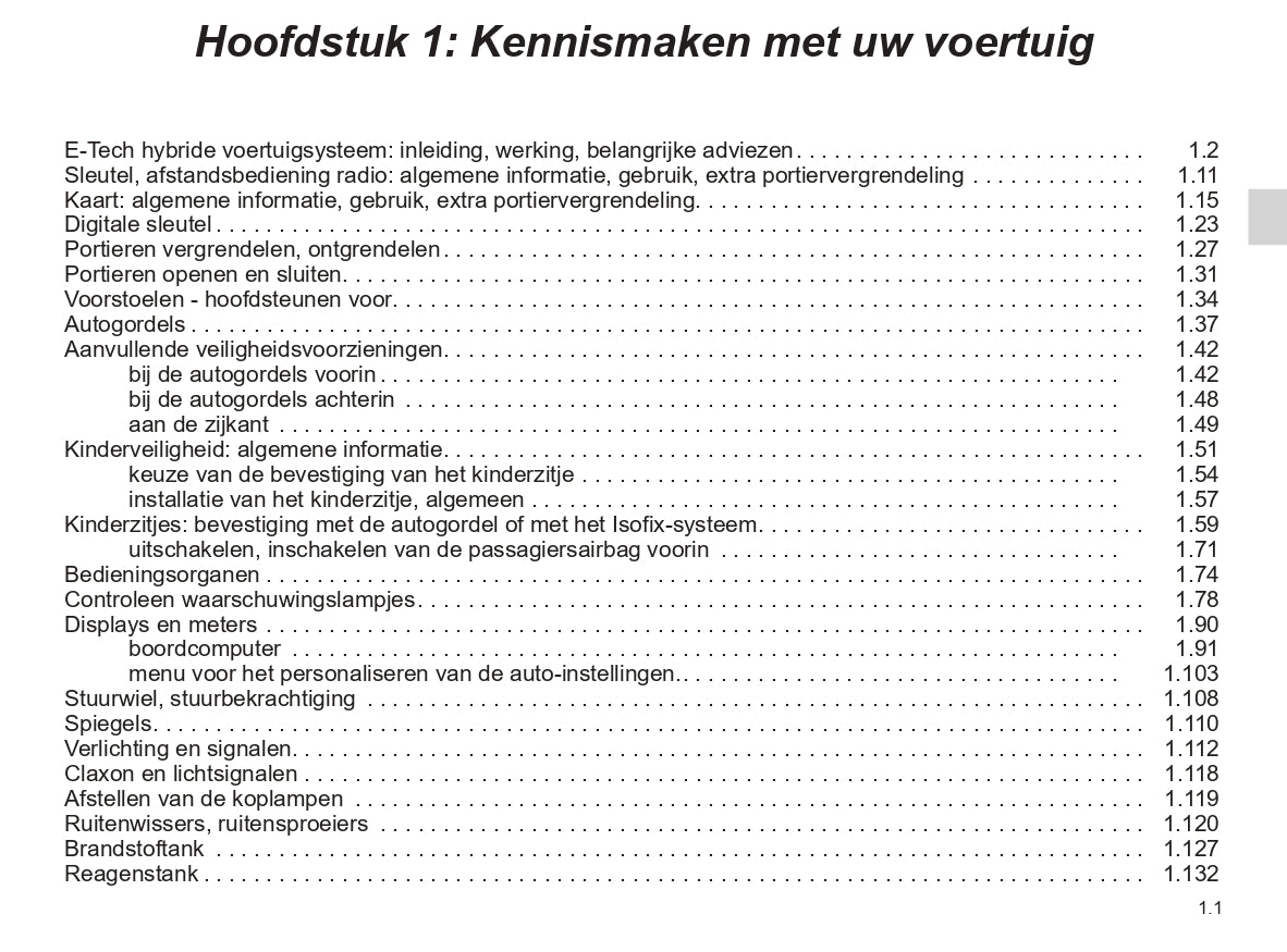 2023-2024 Renault Clio Gebruikershandleiding | Nederlands