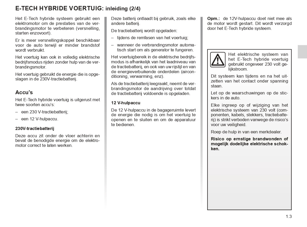 2023-2024 Renault Clio Gebruikershandleiding | Nederlands