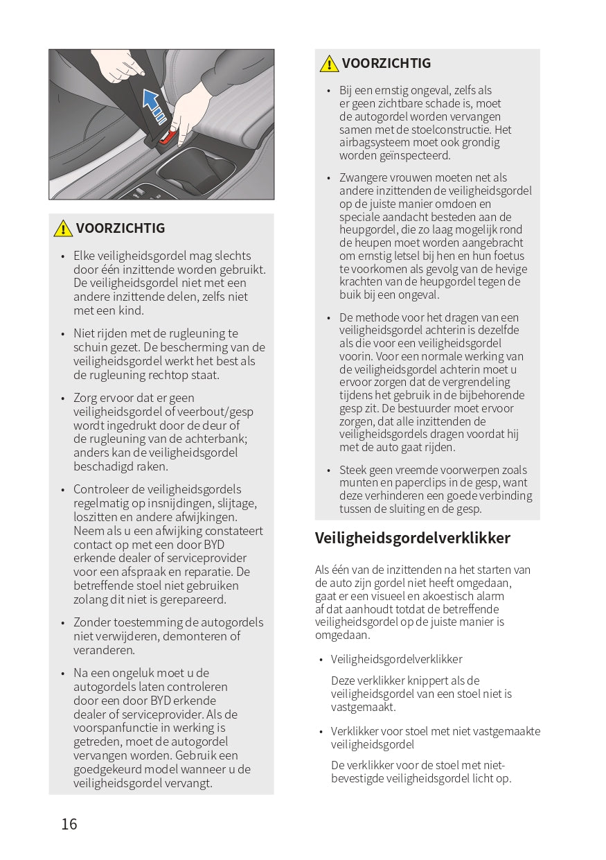 2023-2024 BYD Atto 3 Owner's Manual | Dutch