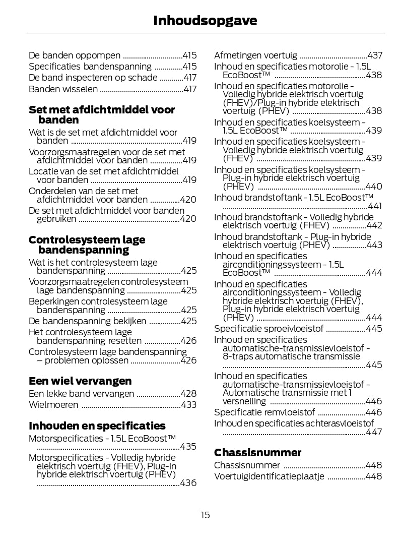 2024-2025 Ford Kuga Gebruikershandleiding | Nederlands