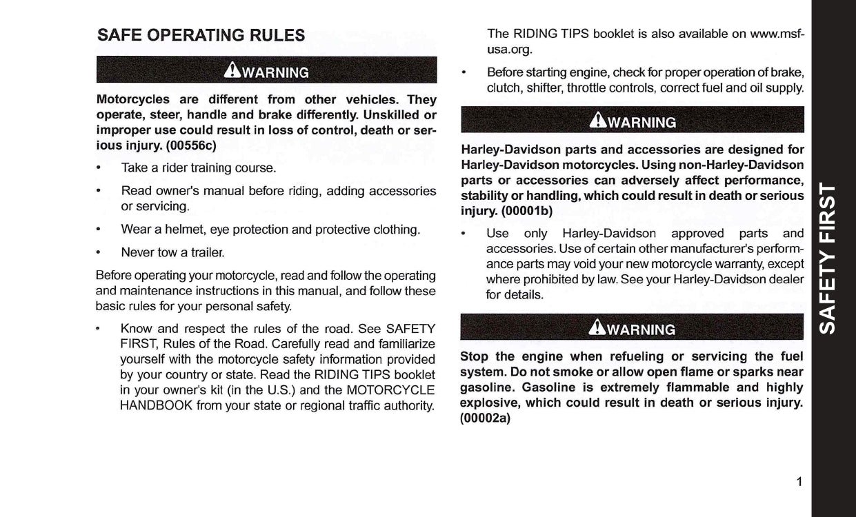 2014 Harley-Davidson FLHTKSE Owner's Manual | English