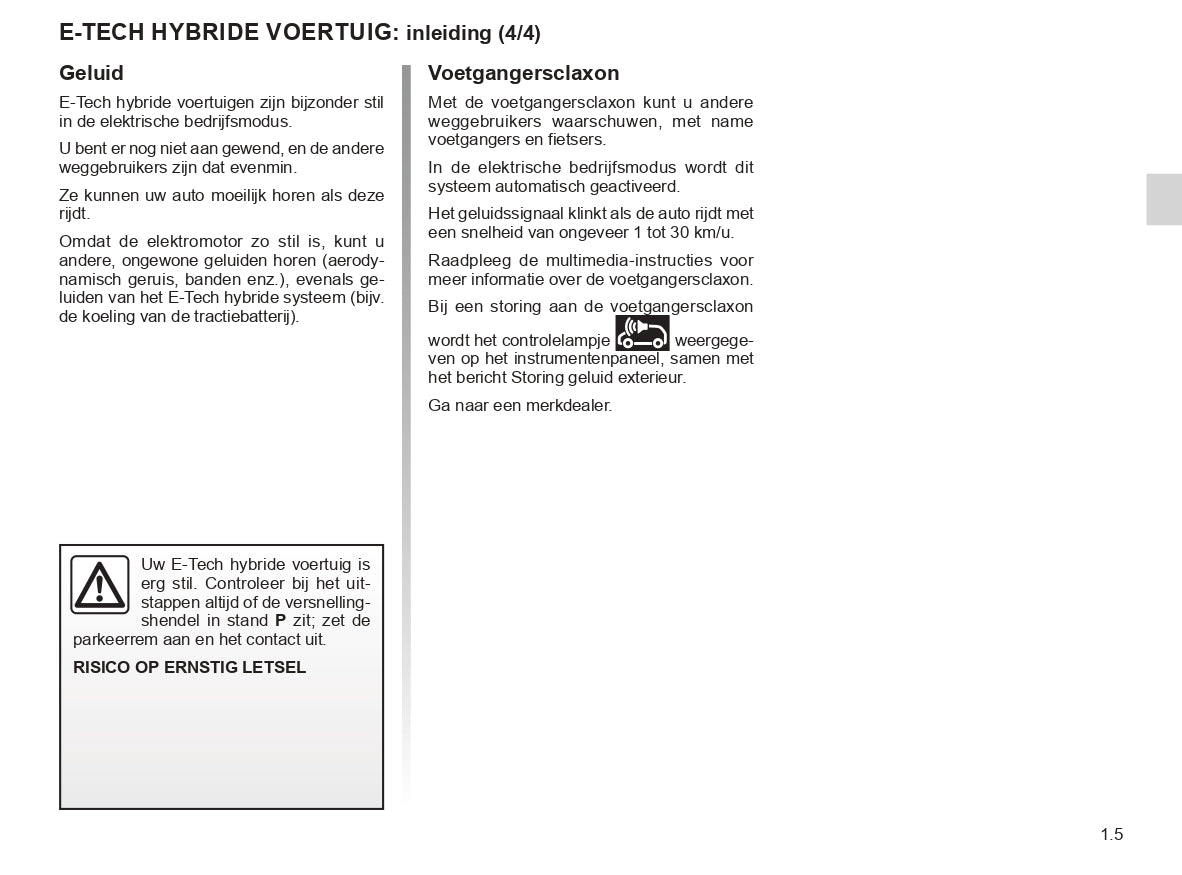 2023-2024 Renault Clio Gebruikershandleiding | Nederlands