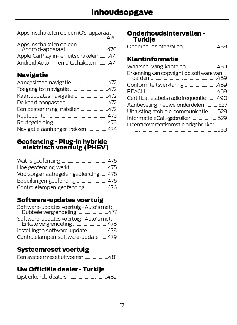 2024-2025 Ford Kuga Gebruikershandleiding | Nederlands
