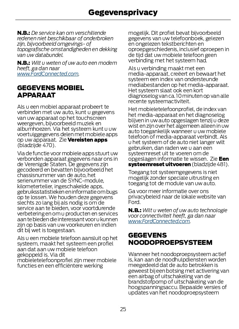 2024-2025 Ford Kuga Gebruikershandleiding | Nederlands