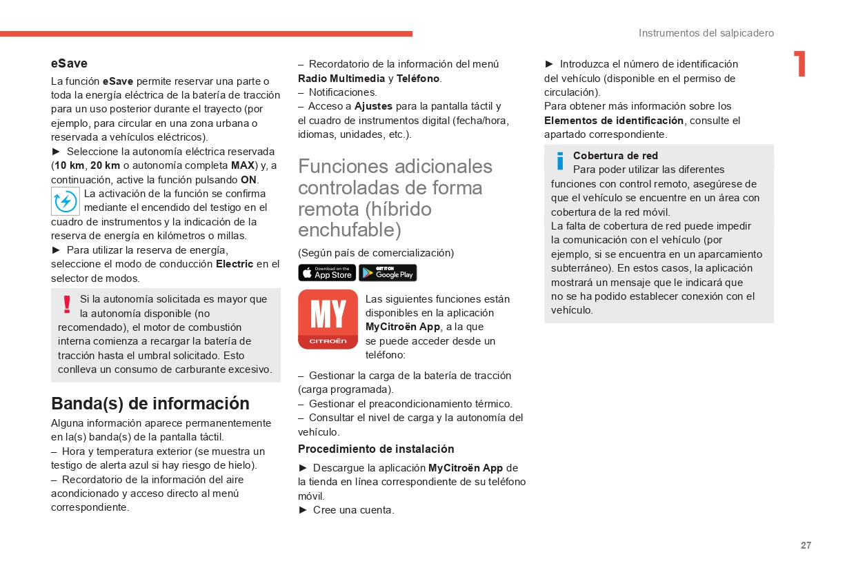 2022-2024 Citroën C5 Aircross Manuel du propriétaire | Espagnol