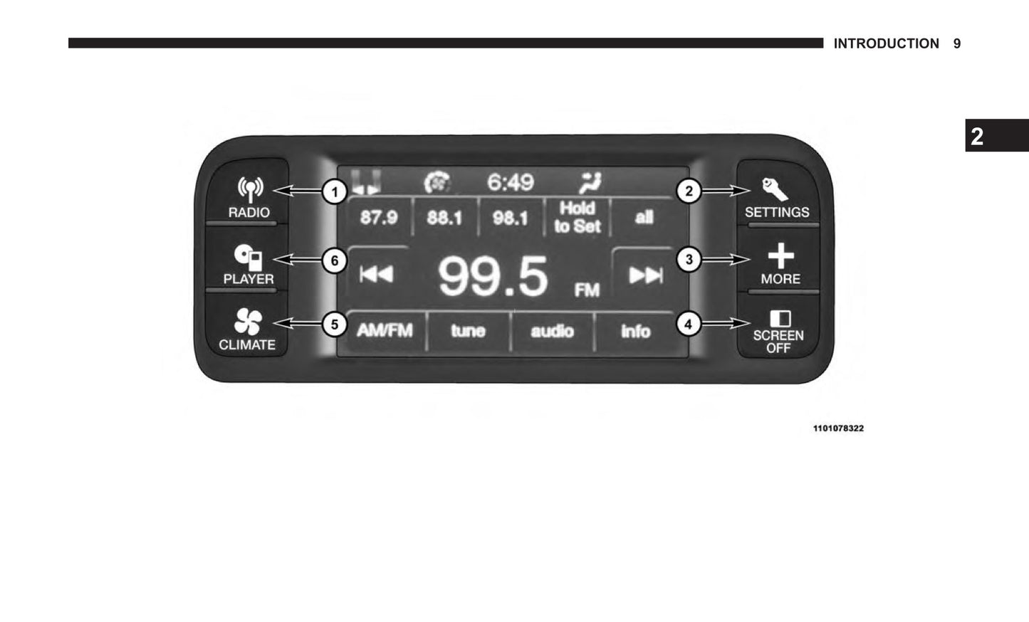 Uconnect Radio 4.3 / 4.3S Supplement Bedienungsanleitung