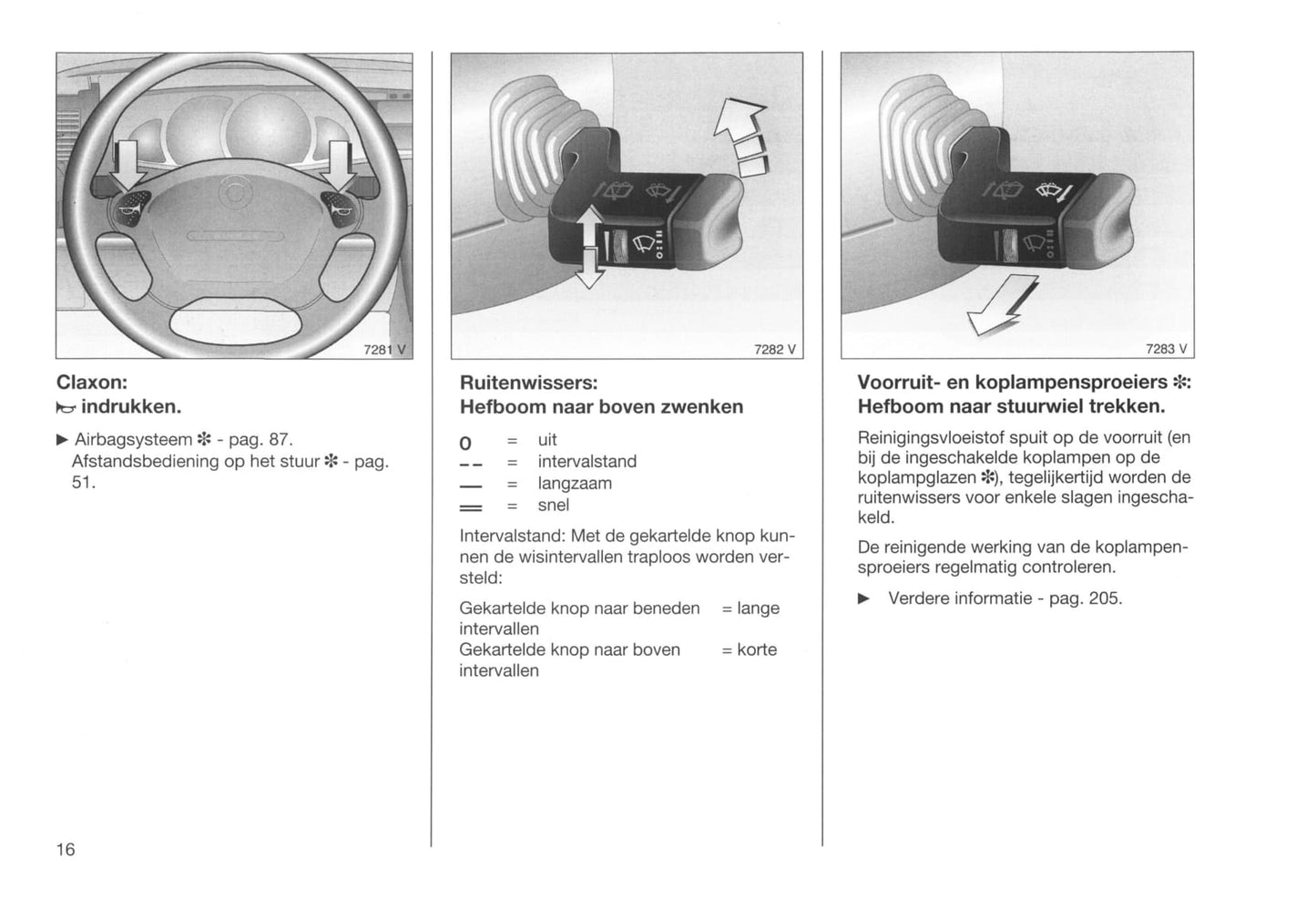 1999-2003 Opel Omega Owner's Manual | Dutch