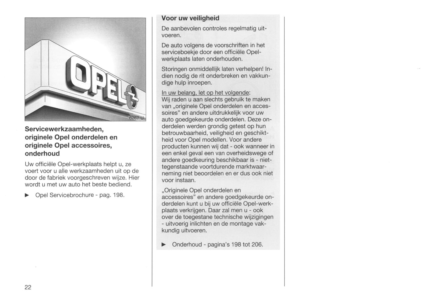 1999-2003 Opel Omega Owner's Manual | Dutch