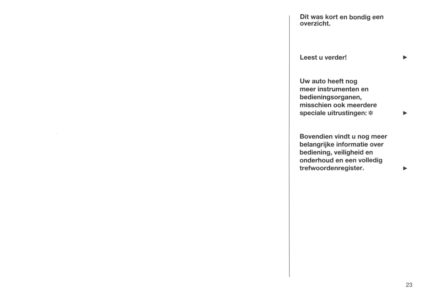 1999-2003 Opel Omega Owner's Manual | Dutch