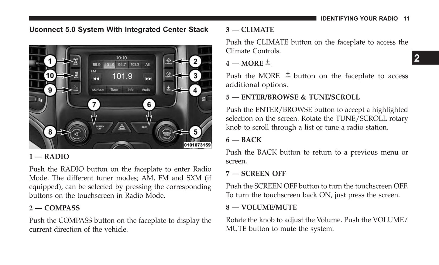 Uconnect 5.0 Supplement Owner's Manual
