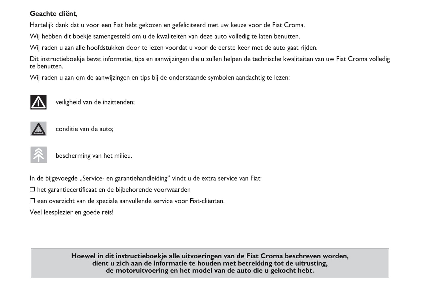 2009-2010 Fiat Croma Gebruikershandleiding | Nederlands