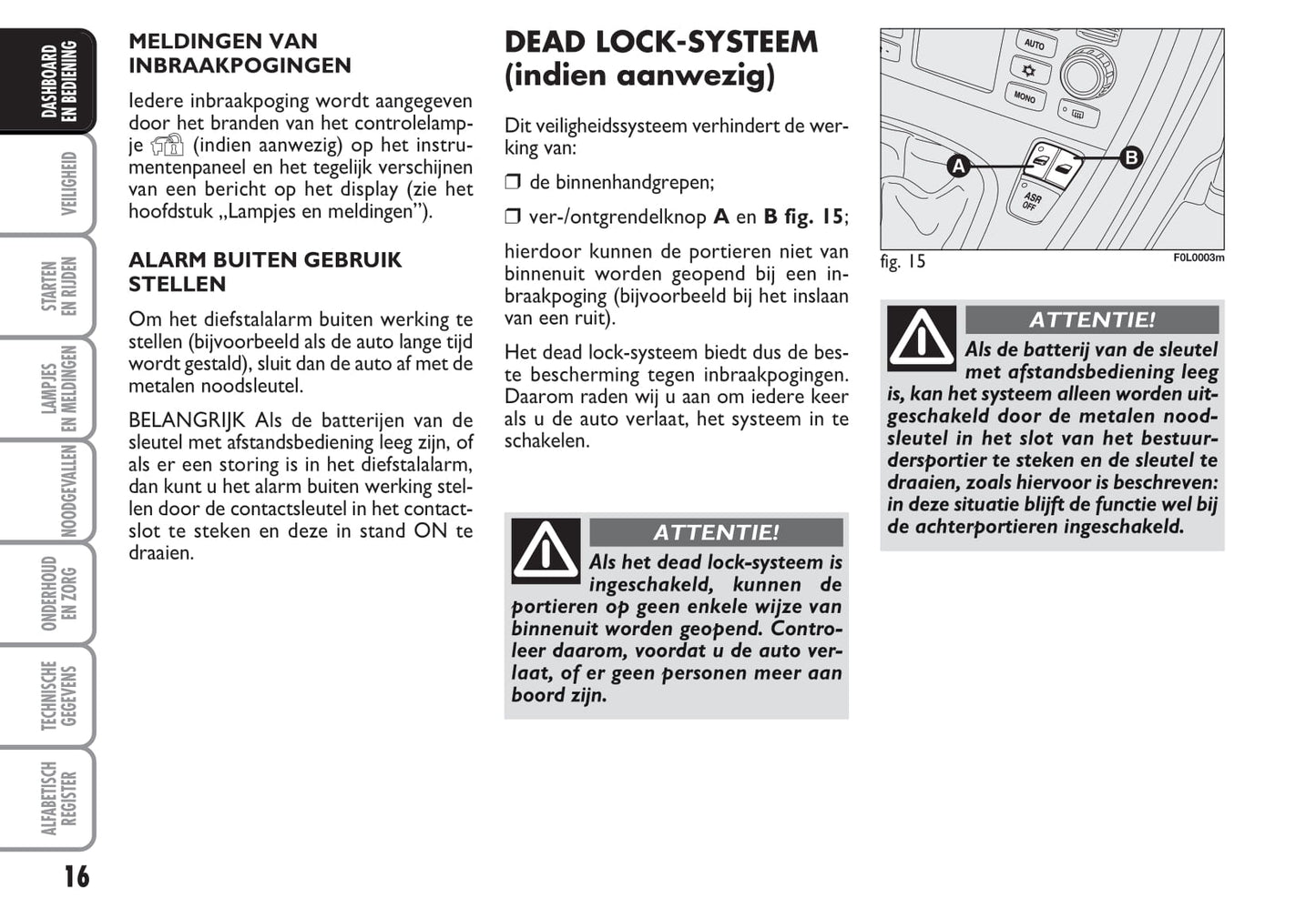 2009-2010 Fiat Croma Gebruikershandleiding | Nederlands