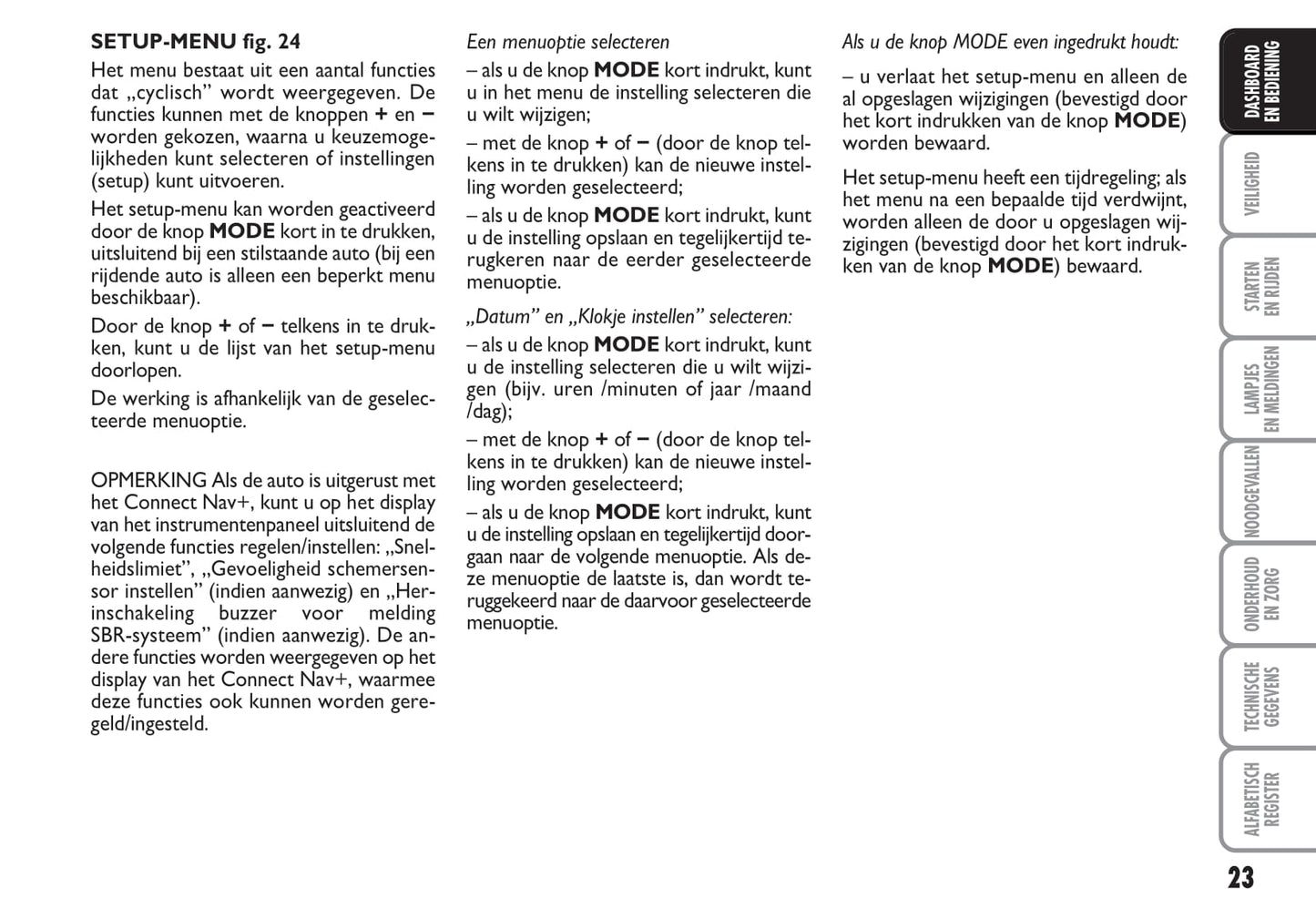 2009-2010 Fiat Croma Gebruikershandleiding | Nederlands
