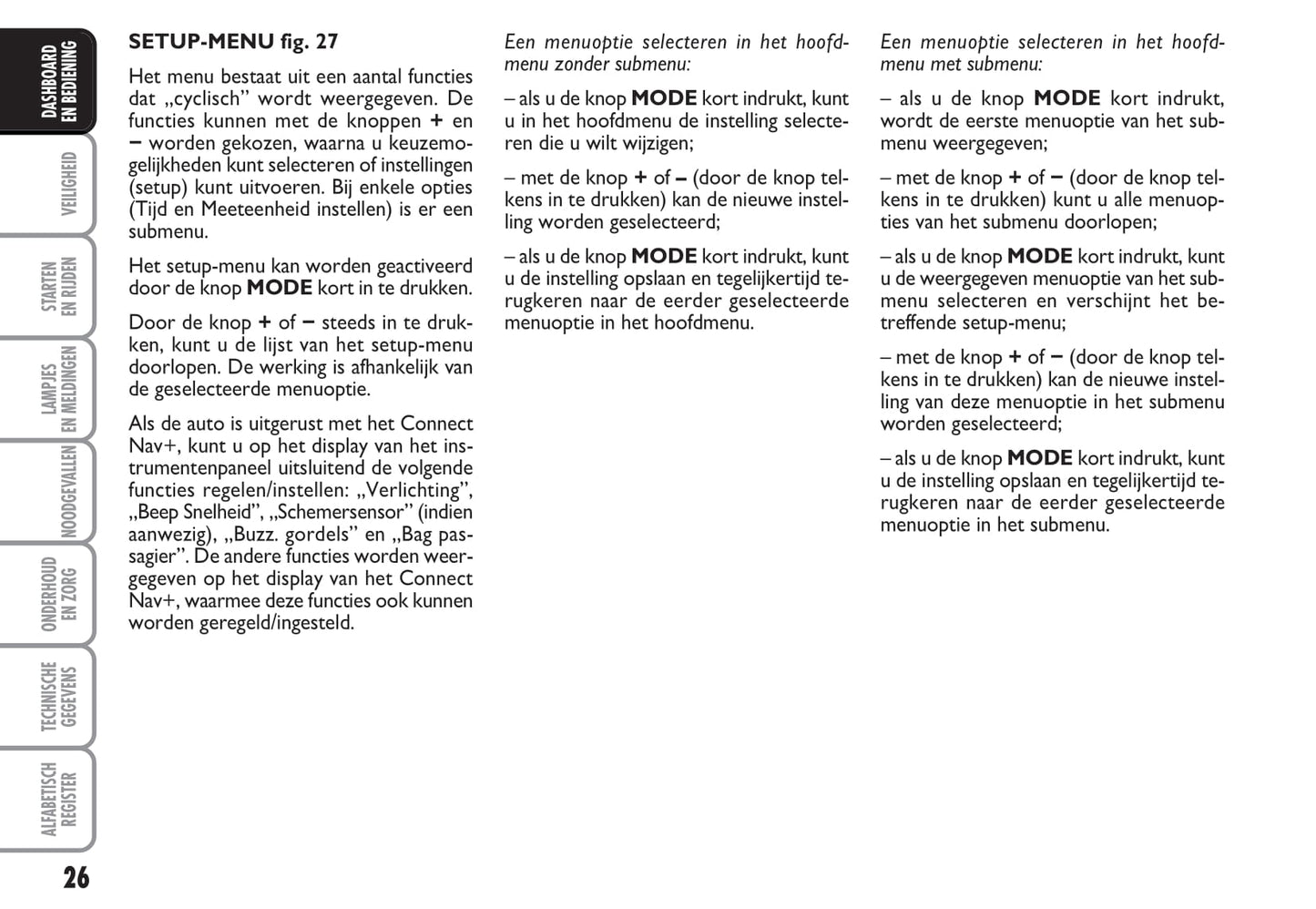 2009-2010 Fiat Croma Gebruikershandleiding | Nederlands