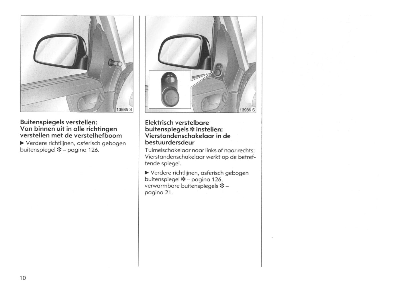 2003-2005 Opel Meriva Owner's Manual | Dutch