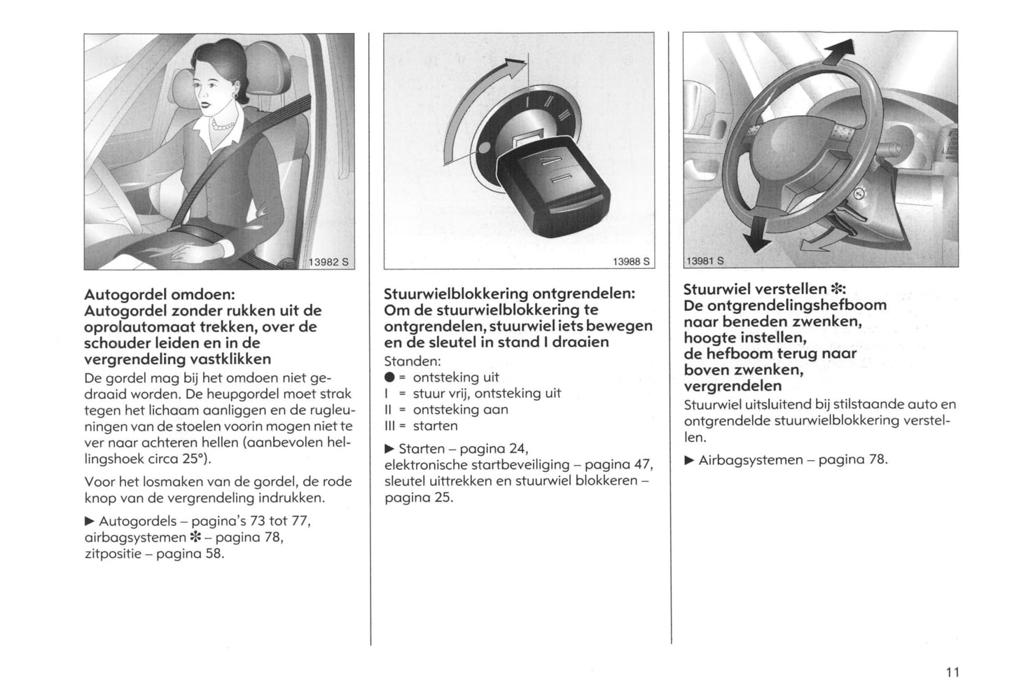 2003-2005 Opel Meriva Owner's Manual | Dutch