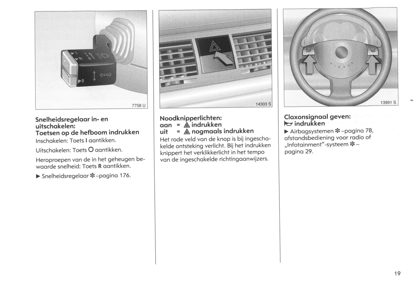 2003-2005 Opel Meriva Owner's Manual | Dutch