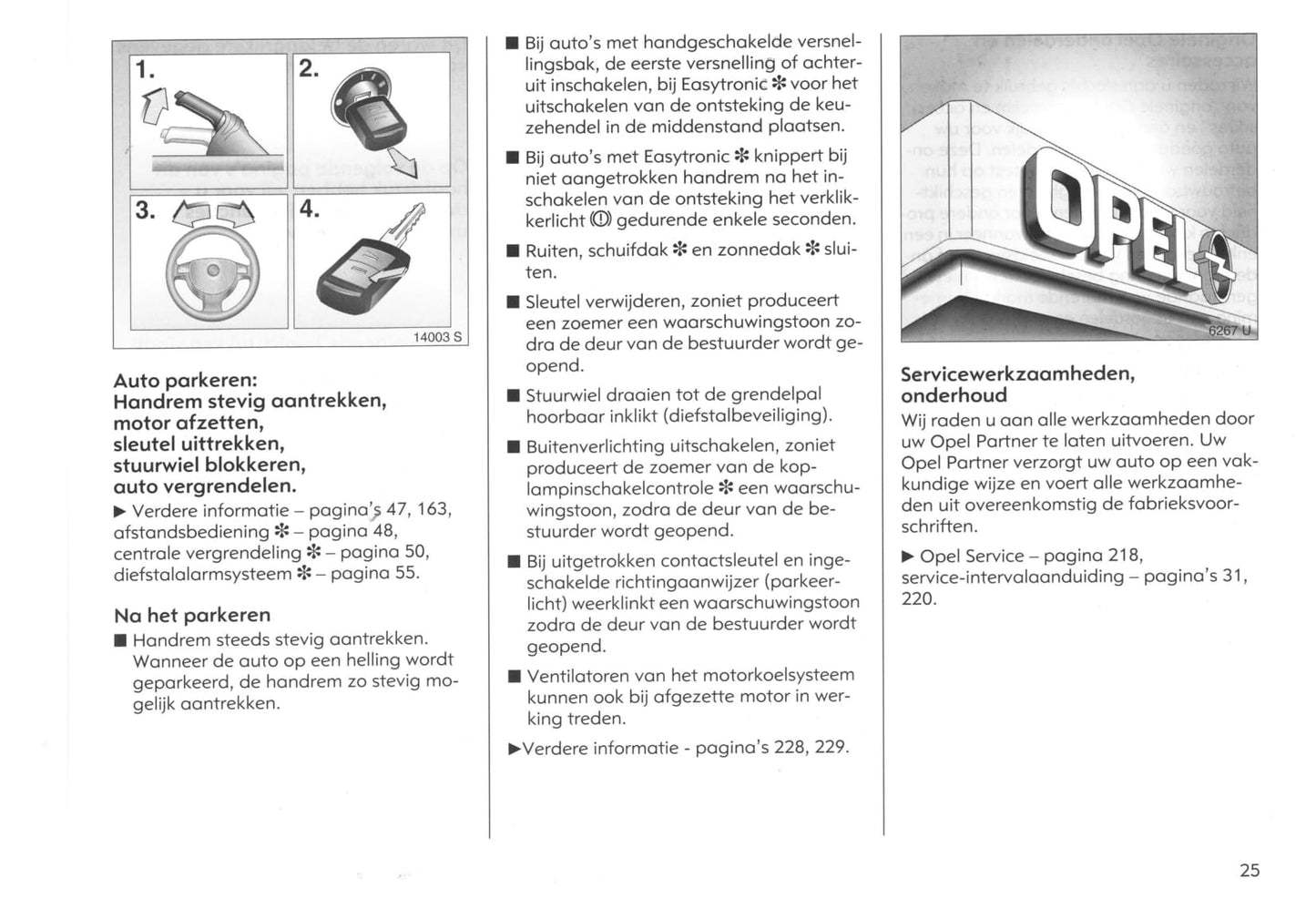 2003-2005 Opel Meriva Owner's Manual | Dutch