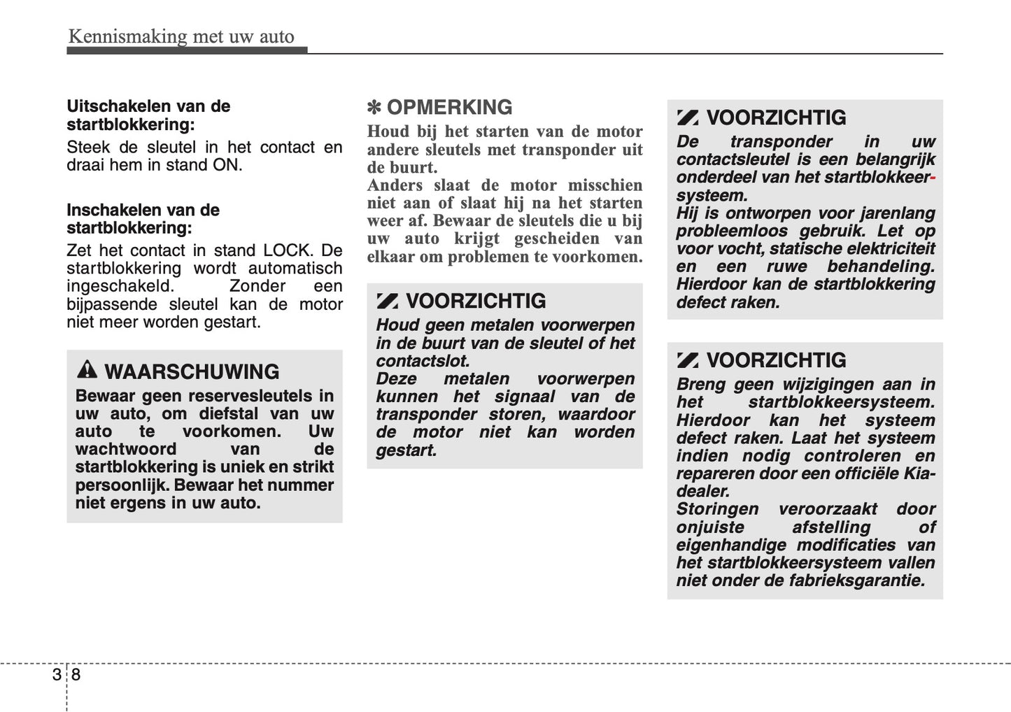 2007-2008 Kia Rio Gebruikershandleiding | Nederlands