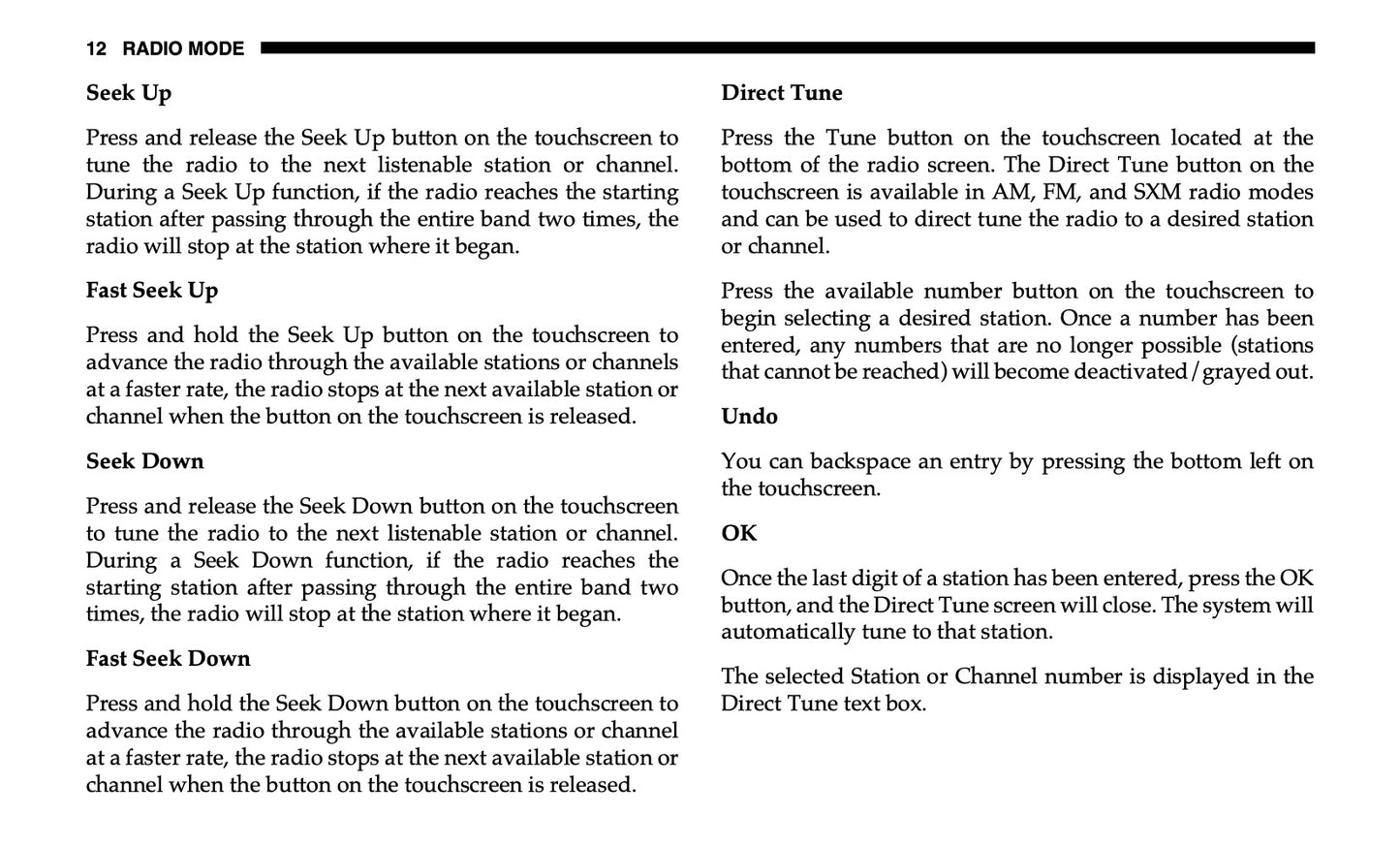 Uconnect 4 With 7-Inch Display Owner's Manual