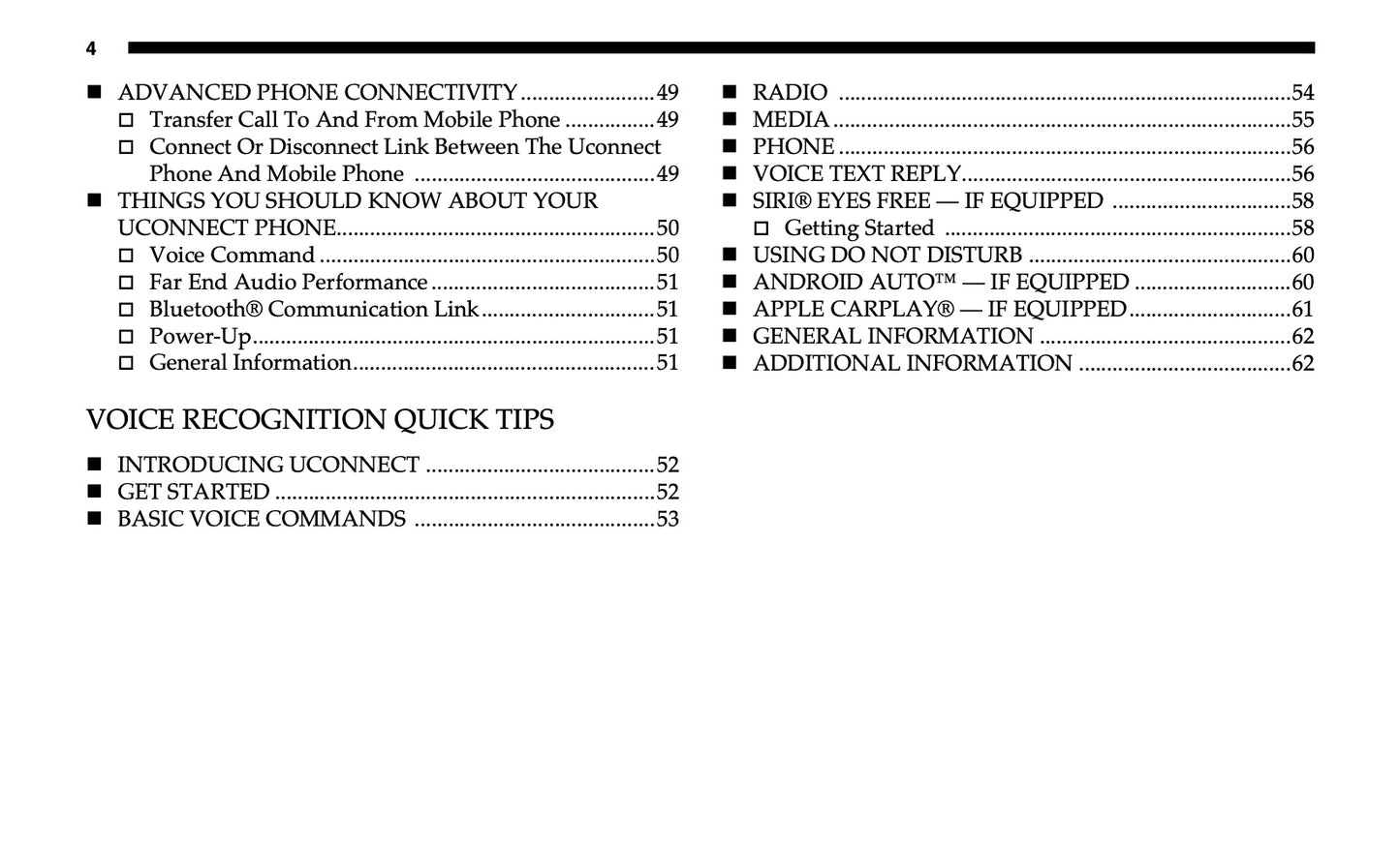 Uconnect 4 With 7-Inch Display Owner's Manual