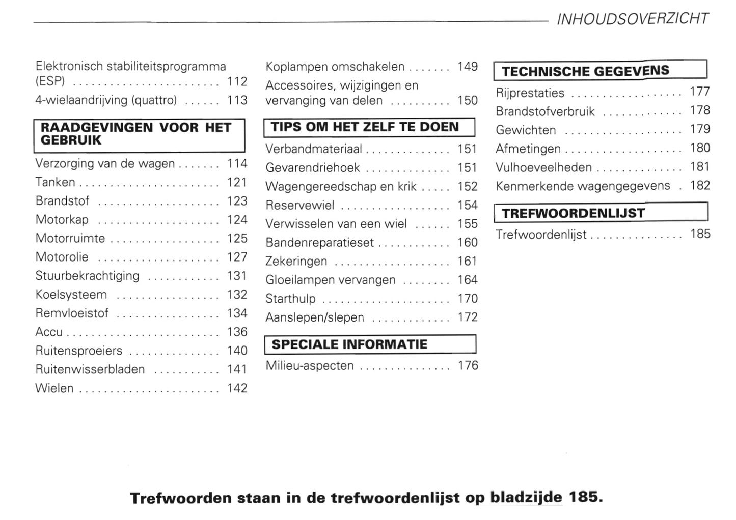1999-2006 Audi TT Bedienungsanleitung | Niederländisch