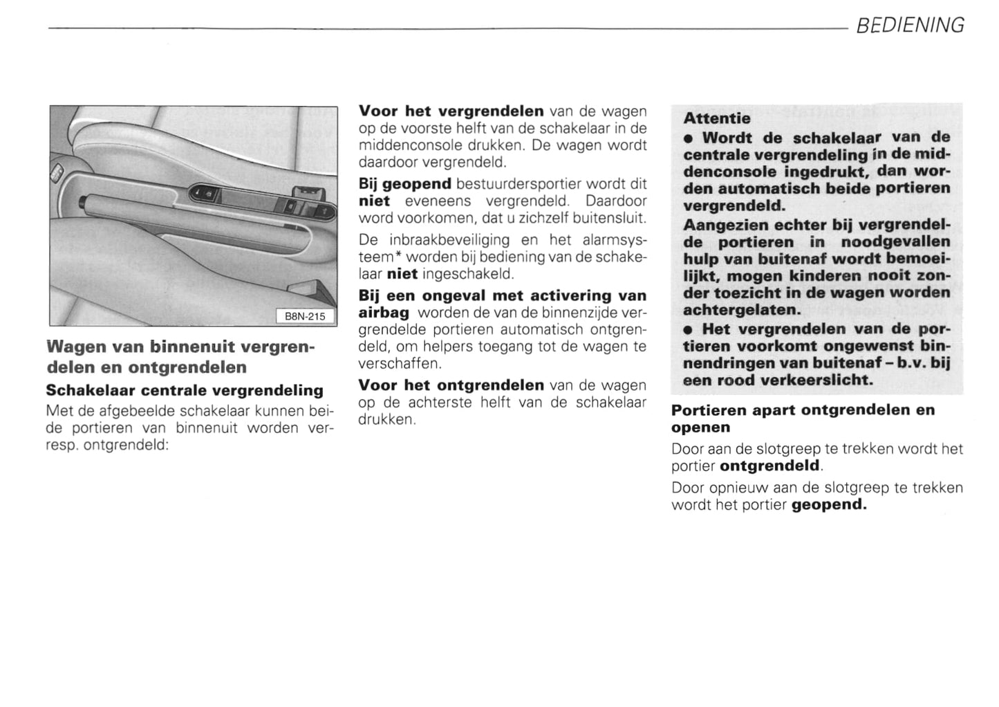 1999-2006 Audi TT Bedienungsanleitung | Niederländisch