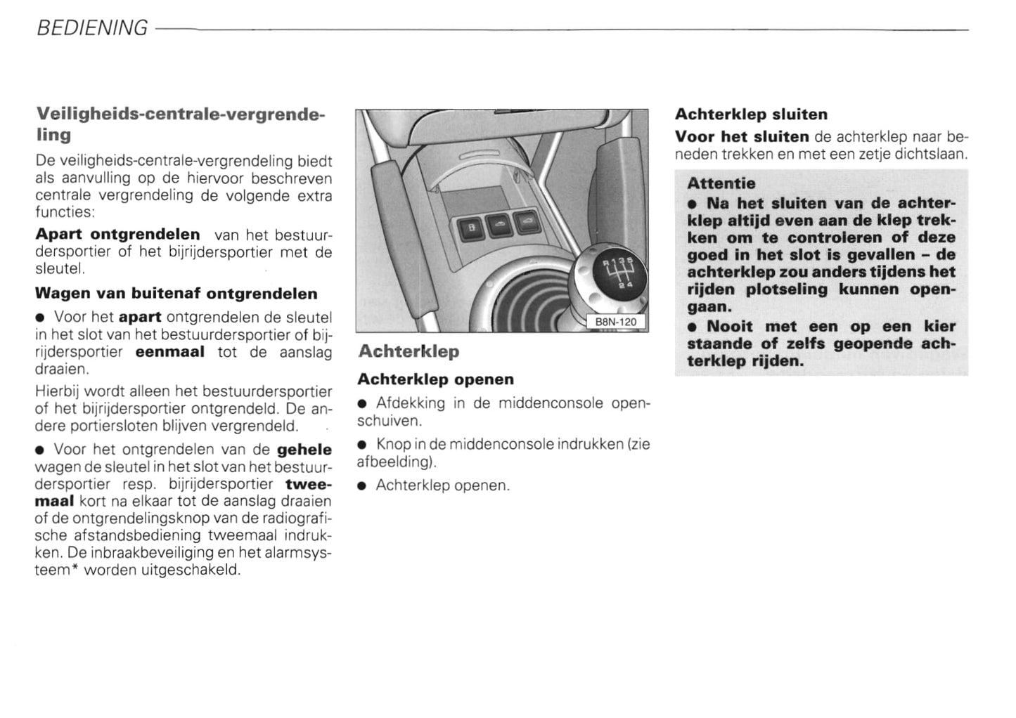 1999-2006 Audi TT Bedienungsanleitung | Niederländisch