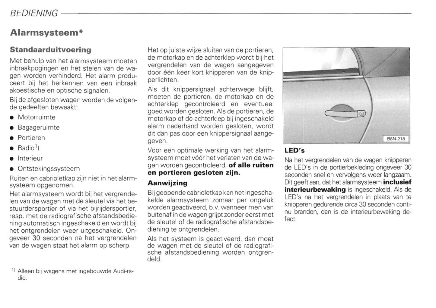 1999-2006 Audi TT Bedienungsanleitung | Niederländisch