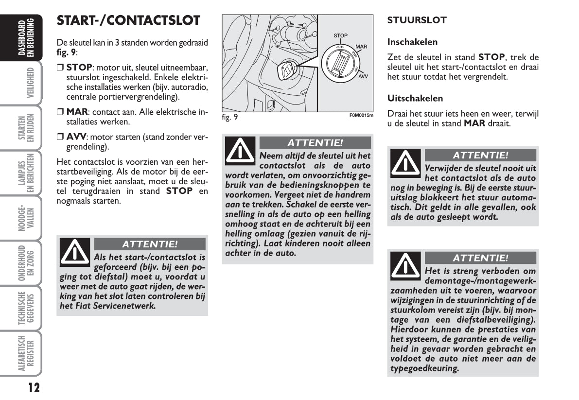 2010-2011 Fiat Grande Punto Gebruikershandleiding | Nederlands