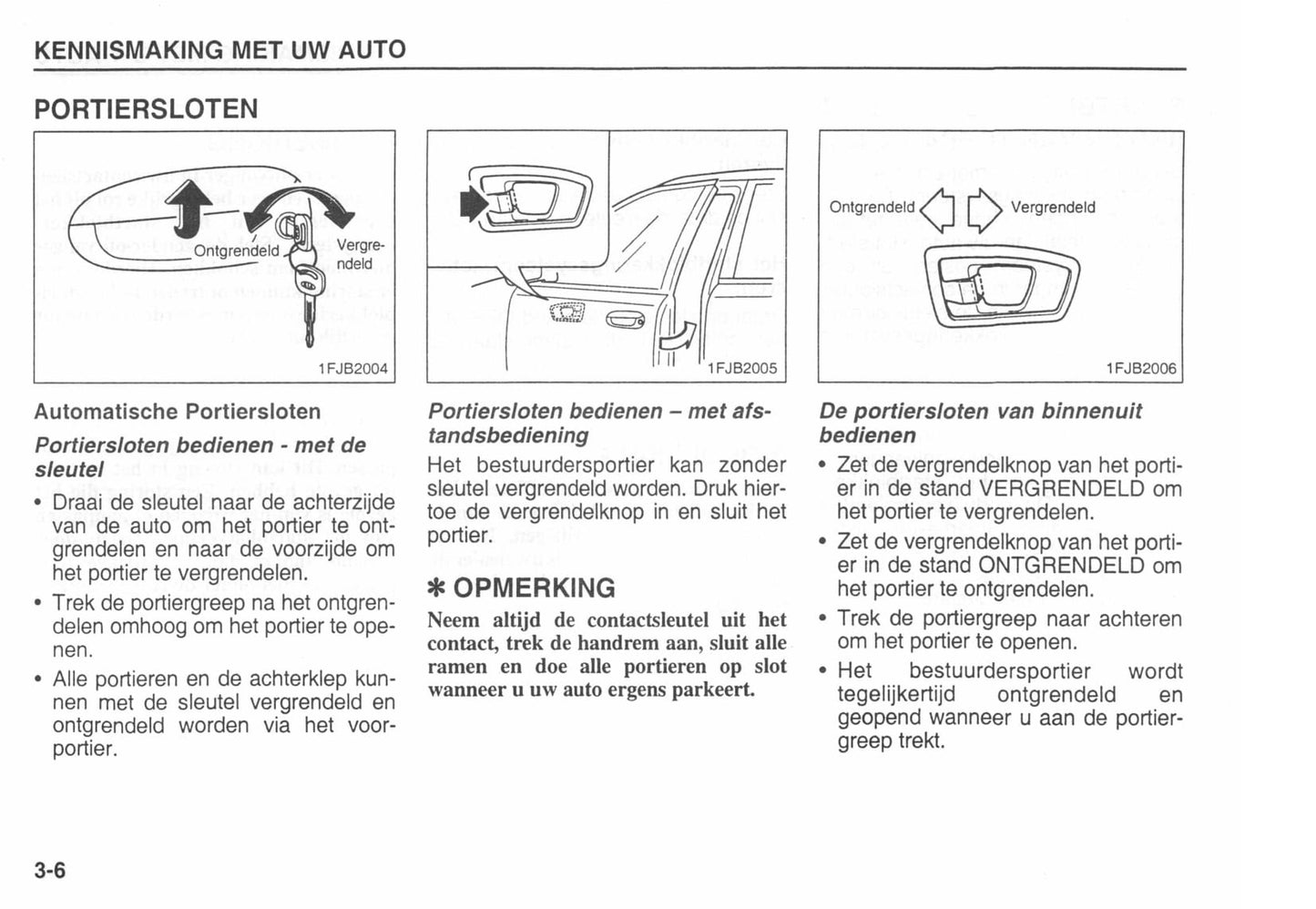 2002-2006 Kia Carens Manuel du propriétaire | Néerlandais