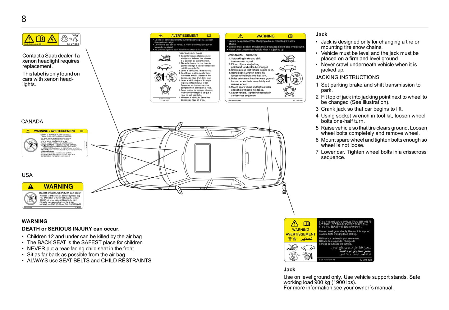 2001-2005 Saab 9-5 Gebruikershandleiding | Engels