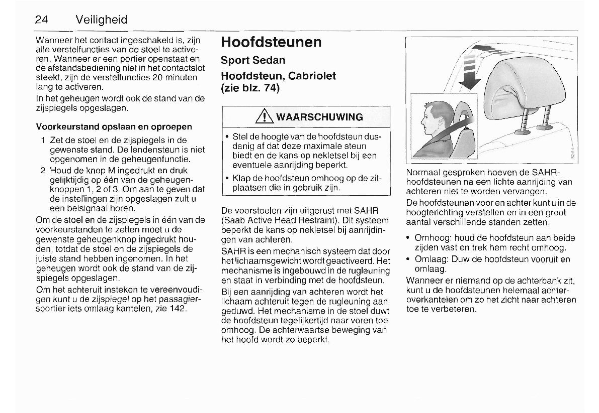 2003-2008 Saab 9-3 Gebruikershandleiding | Nederlands