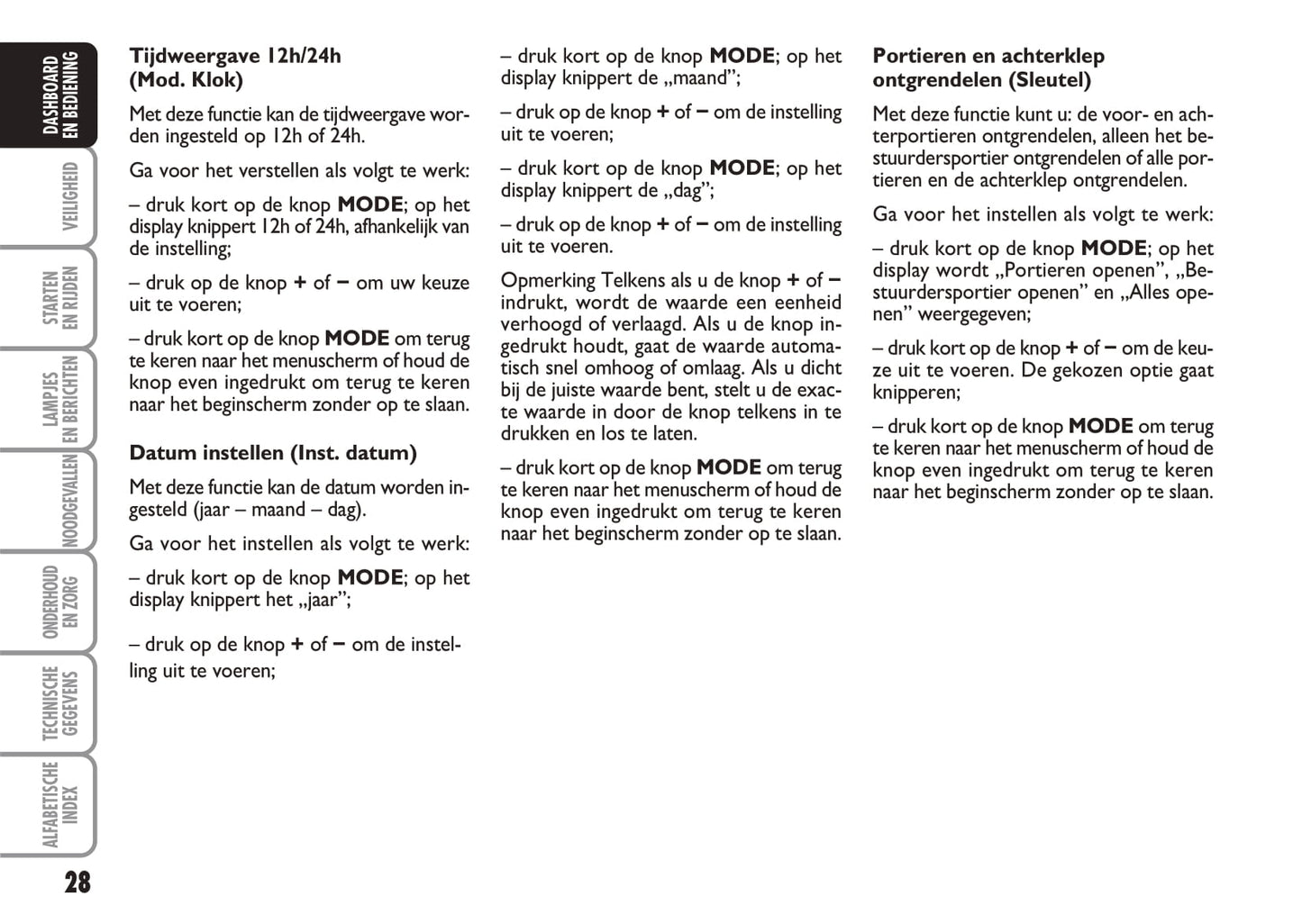 2005-2006 Fiat Idea Bedienungsanleitung | Niederländisch