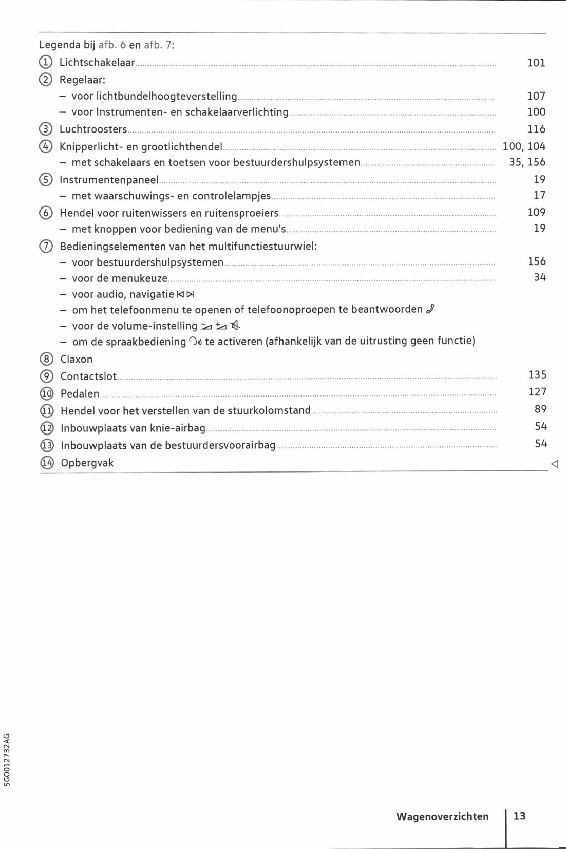 2017-2020 Volkswagen Golf Bedienungsanleitung | Niederländisch