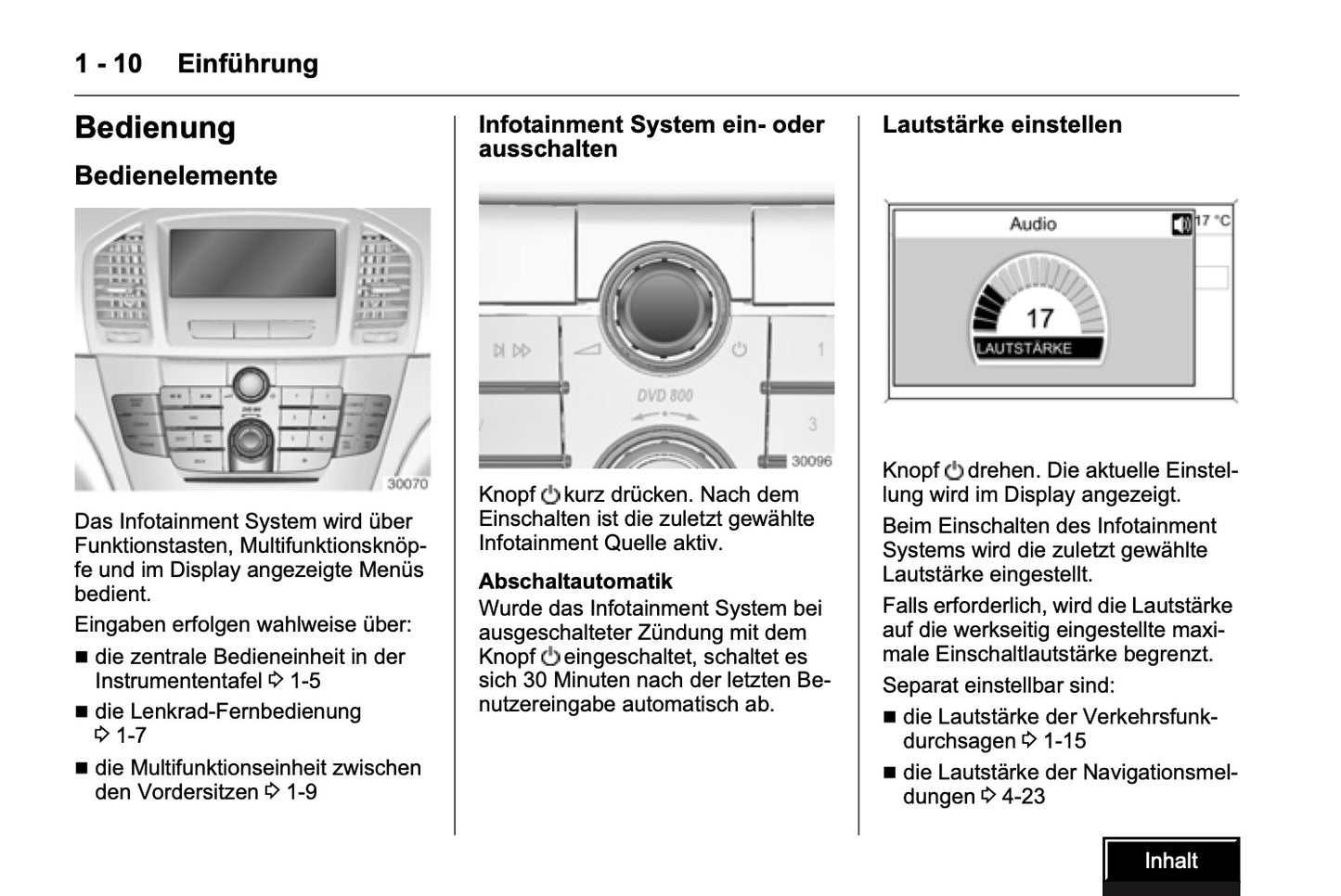 Opel Insignia DVD 800 Infotainment Bedienungsanleitung