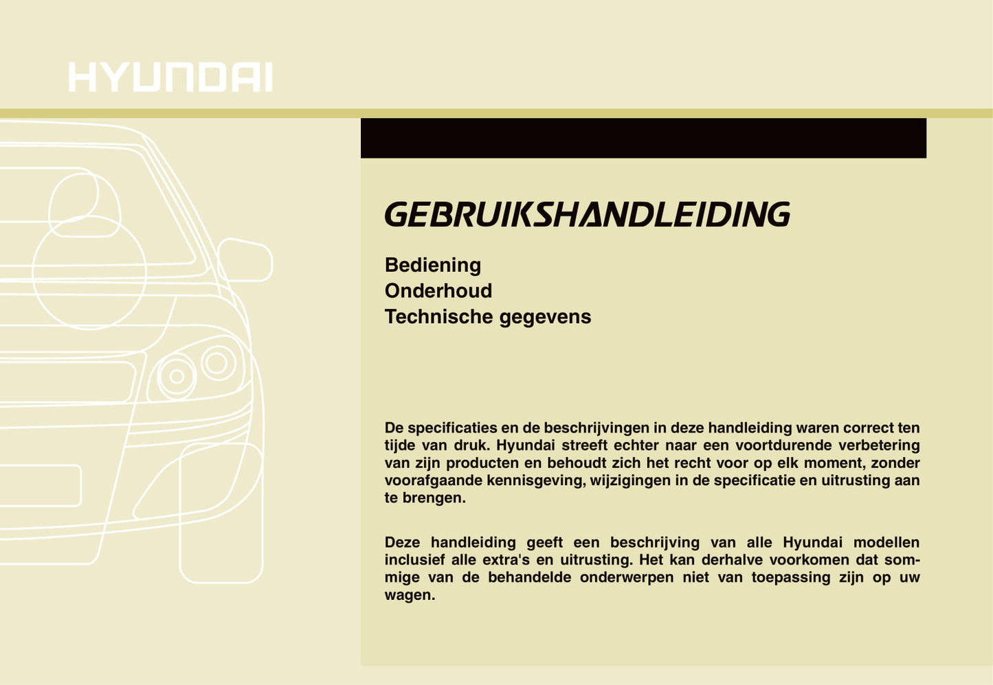 2010-2011 Hyundai i30 Bedienungsanleitung | Niederländisch
