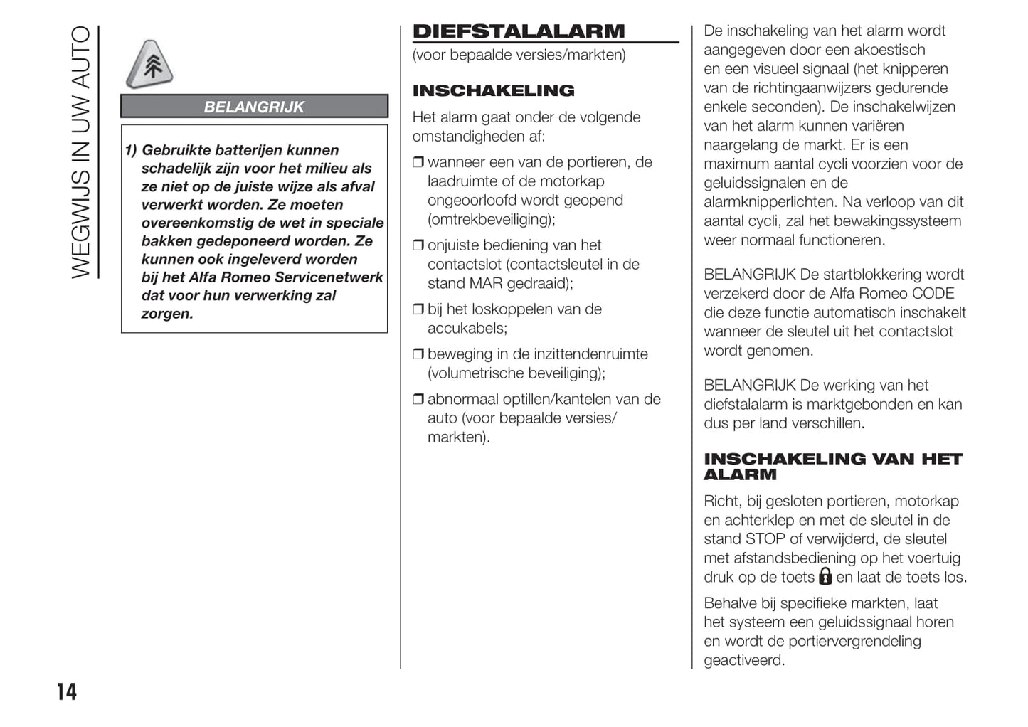 2014-2016 Alfa Romeo Giulietta/Giulietta Quadrifoglio Verde Gebruikershandleiding | Nederlands