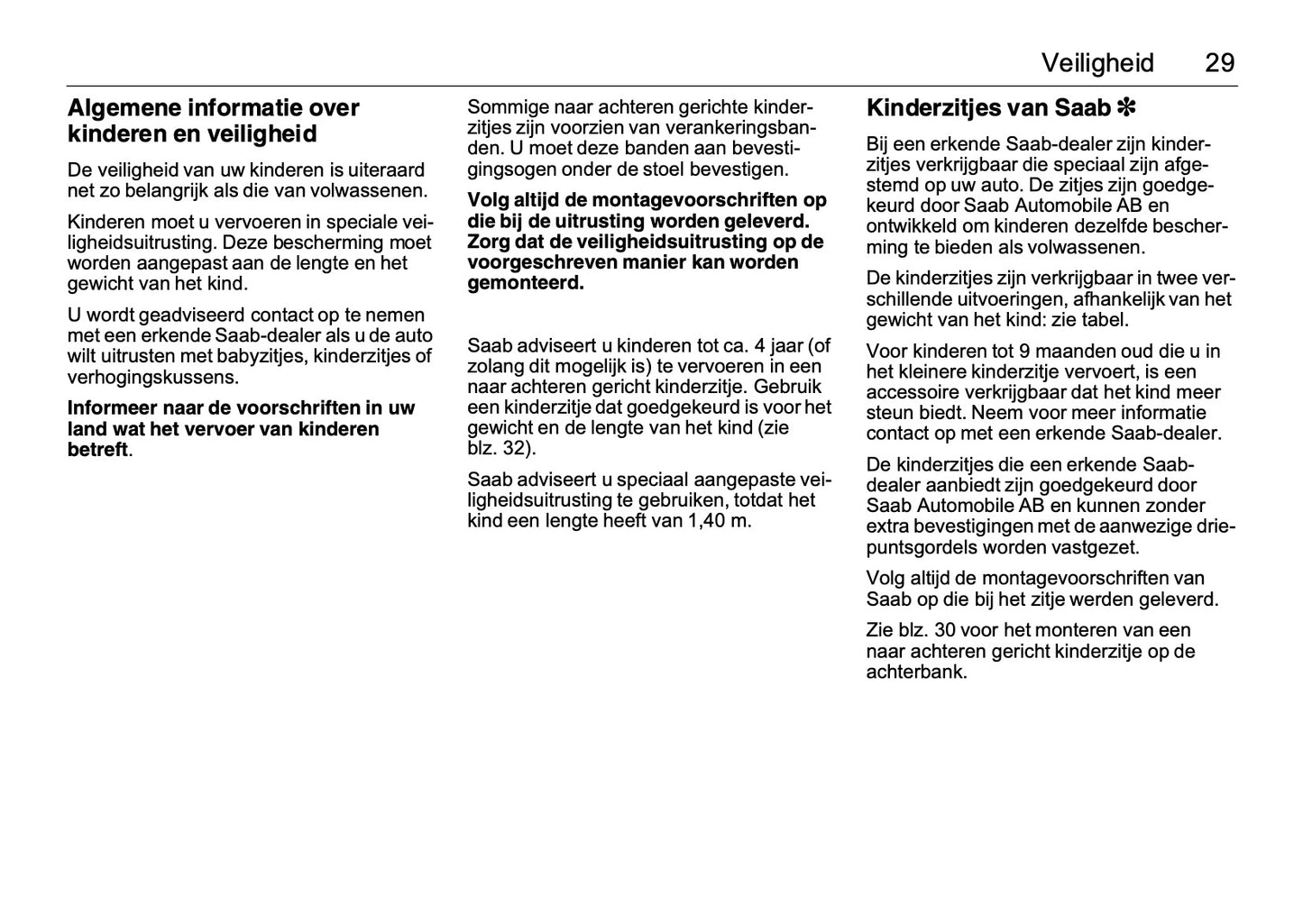 2008-2012 Saab 9-3 Gebruikershandleiding | Nederlands