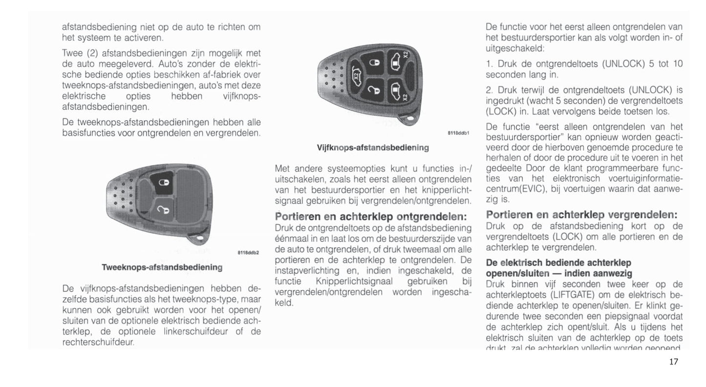 2001-2007 Chrysler Voyager Gebruikershandleiding | Nederlands